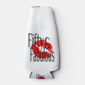 50と熱赤の唇で素晴らしい ボトルクーラー (正面)