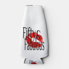 50と熱赤の唇で素晴らしい ボトルクーラー