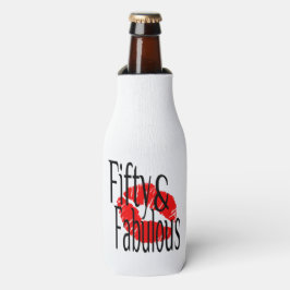 50と熱赤の唇で素晴らしい ボトルクーラー