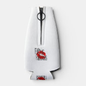 50と熱赤の唇で素晴らしい ボトルクーラー (裏面)