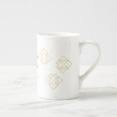 50と素晴らしいアールデコ ボーンチャイナマグカップ (右)