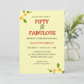 50と素晴らしいイエローストライプ 招待状 (スタンド正面)