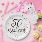 50と素晴らしいカスタマイズ可能な誕生日パーティー ペーパープレート (パーティー)