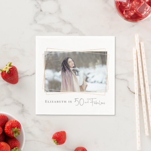 50と素晴らしいカスタムフォトナプキンス スタンダードカクテルナプキン (インサイチュ)