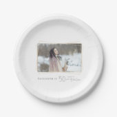 50と素晴らしいカスタム写真 ペーパープレート (正面)