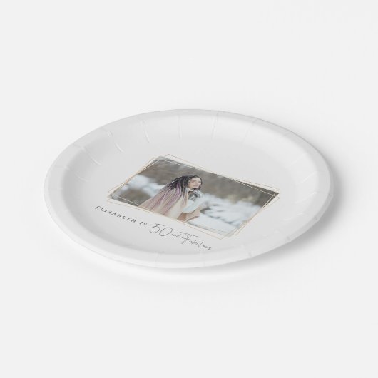 50と素晴らしいカスタム写真 ペーパープレート (アングル)