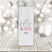 50と素晴らしいカスタム誕生日スモダンクリプト ワインギフトバッグ