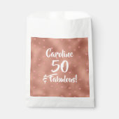 50と素晴らしいカスタム誕生日 フェイバーバッグ (正面)