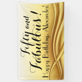 50と素晴らしいカスタム50th誕生日パーティー 横断幕 (縦)