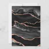 50と素晴らしいグリッターバラ金ゴールド50誕生日 招待状 (裏面)