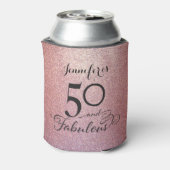 50と素晴らしいグリッター誕生日クーラーボックス 缶クーラー (缶裏面)
