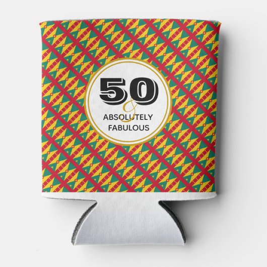 50と素晴らしいグレナダ国旗のカスタム聖なる書物、 経典 缶クーラー (正面)