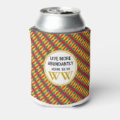 50と素晴らしいグレナダ国旗のカスタム聖なる書物、 経典 缶クーラー (缶裏面)