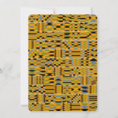 50と素晴らしいゴールデンケンテ誕生日パーティー 招待状 (裏面)