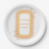 50と素晴らしいゴールデンバースデーパーティー紙プレート ペーパープレート (正面)