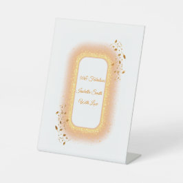 50と素晴らしいゴールデンバースデーペデスタルサイン 台座サイン