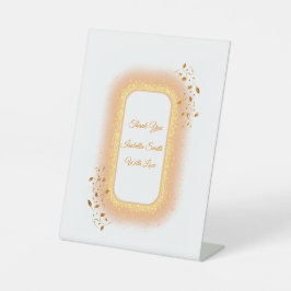 50と素晴らしいゴールデンバースデーペデスタルサイン 台座サイン