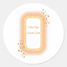 50と素晴らしいゴールデンバースデーラウンドステッカー ラウンドシール