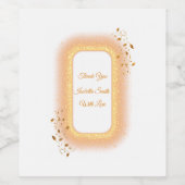 50と素晴らしいゴールデンバースデーワインラベル ワインラベル (シングルラベル)