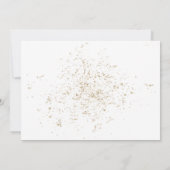 50と素晴らしいゴールデン誕生祝い写真 招待状 (裏面)