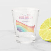 50と素晴らしいシックなレインボー50th誕生日パーティー ショットグラス (裏面)