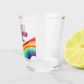 50と素晴らしいシックなレインボー50th誕生日パーティー ショットグラス (右)