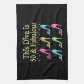 50と素晴らしいシュークイーン キッチンタオル (縦)