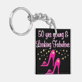 50と素晴らしいシュークイーン キーホルダー (正面左)