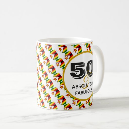 50と素晴らしいジンバブエ コーヒーマグカップ (正面右)