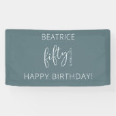 50と素晴らしいスクリプモダント 横断幕 (横)