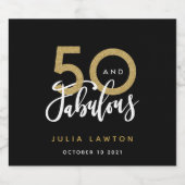 50と素晴らしいスタイリッシュパーティー ビールラベル (シングルラベル)