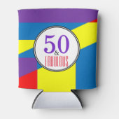 50と素晴らしいストライプパターン 缶クーラー (正面)