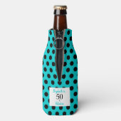 50と素晴らしいターコイズブルーバースデーパーティー ボトルクーラー (ボトル裏面)