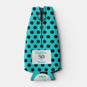 50と素晴らしいターコイズブルーバースデーパーティー ボトルクーラー (裏面)