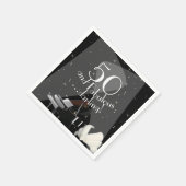 50と素晴らしいダーリング スタンダードカクテルナプキン (角)