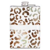 50と素晴らしいチータープリント抽象芸術 フラスク (裏面)