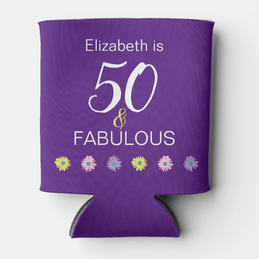 50と素晴らしいデイジー 缶クーラー (正面)