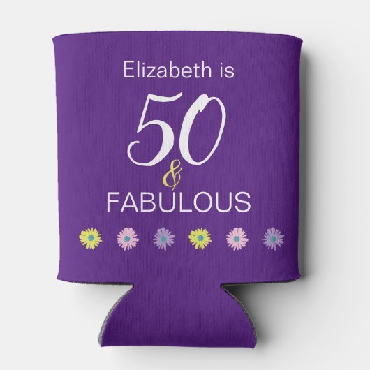 50と素晴らしいデイジー 缶クーラー (裏面)