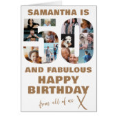 50と素晴らしいハッピーバースデーフォトコラージュ (正面)