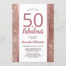 50と素晴らしいバラ金ゴールドグラム50th誕生日パーティー