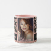 50と素晴らしいバラ金ゴールドダマスク50誕生日 マグカップ (中央)