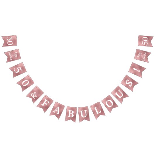 50と素晴らしいバラ金ゴールドバンティングフラグ バンティングフラッグ (全)