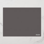 50と素晴らしいバラ金ゴールド誕生日 箔招待状ポストカード (裏面)