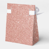 50と素晴らしいバラ金ゴールド赤面ピンクグリッター フェイバーボックス (裏面サイド)