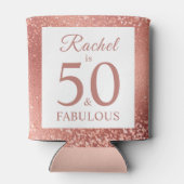 50と素晴らしいバラ金ゴールド50th誕生日パーティー 缶クーラー (裏面)