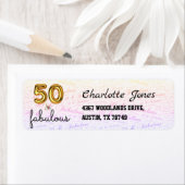 50と素晴らしいバラ金ゴールド モダン ラベル (インサイチュ)