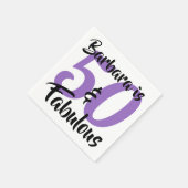 50と素晴らしいパーソナライズされた誕生日パーティー スタンダードカクテルナプキン (角)