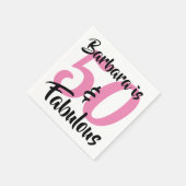 50と素晴らしいパーソナライズされた誕生日パーティー スタンダードカクテルナプキン (角)