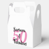 50と素晴らしいパーソナライズされた誕生日パーティー フェイバーボックス (オープン)