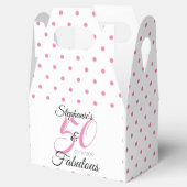 50と素晴らしいパーソナライズされた誕生日パーティー フェイバーボックス (オープン)